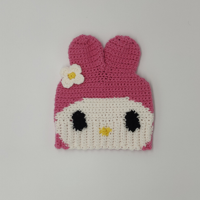 Ravelry: My Melody (Sanrio) Beanie pattern by Brian Kwok