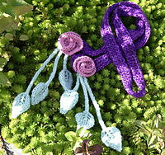Leaves 'n' Roses Scarf