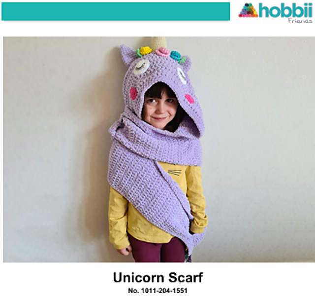 Hobbii Unicorn Scarf No 1011-204-1551