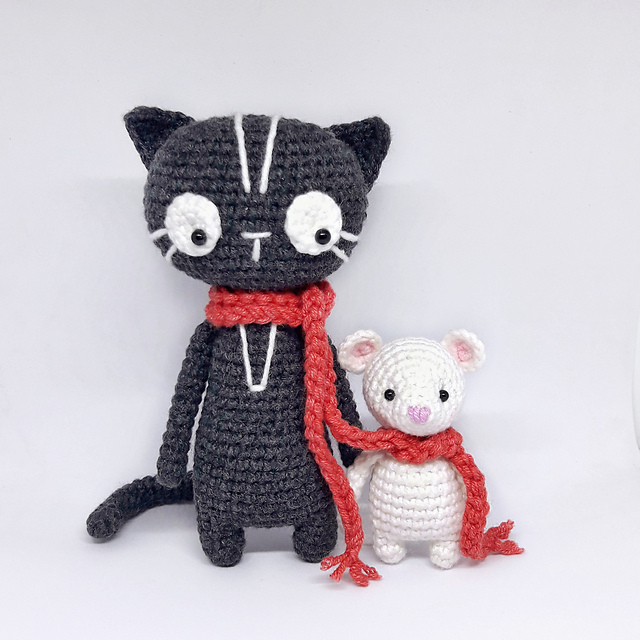 Cat and Mouse Amigurumi