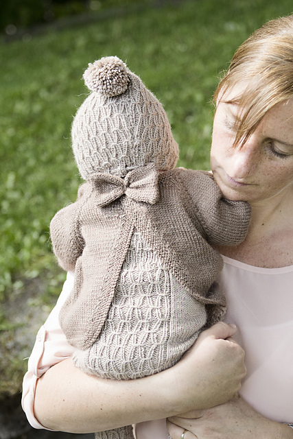 Knitted back to front cardigan