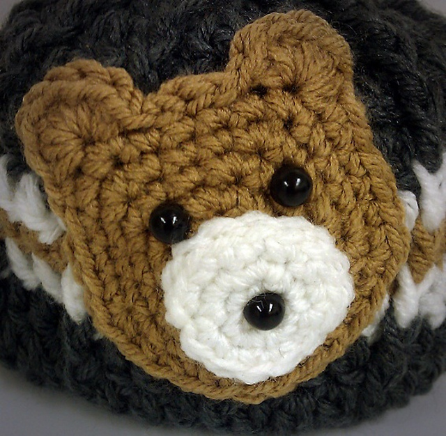Bear Head Applique