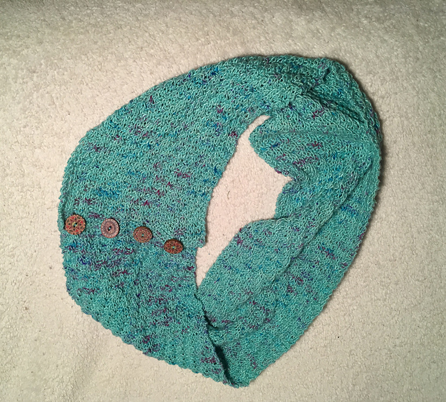 Wavy Buttoned Cowl