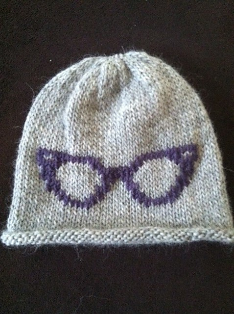 Retro Eye Glasses Knit Chart
