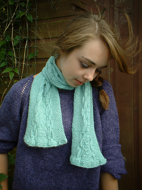 Hollyhocks Scarf