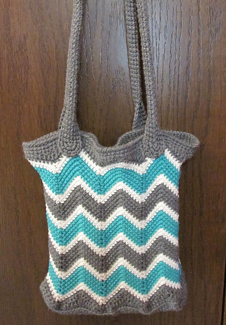 Chevron Book/Grocery Bag