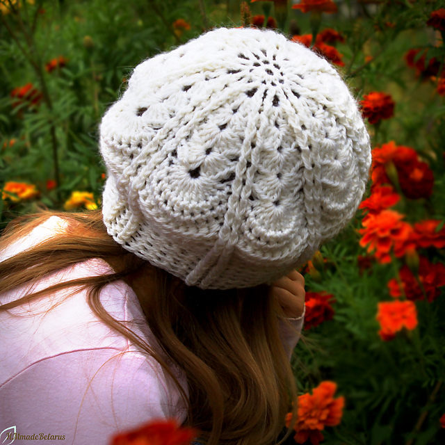 Lace Crochet Beret Pattern Ravelry: Abby сrochet Beret Pattern By
