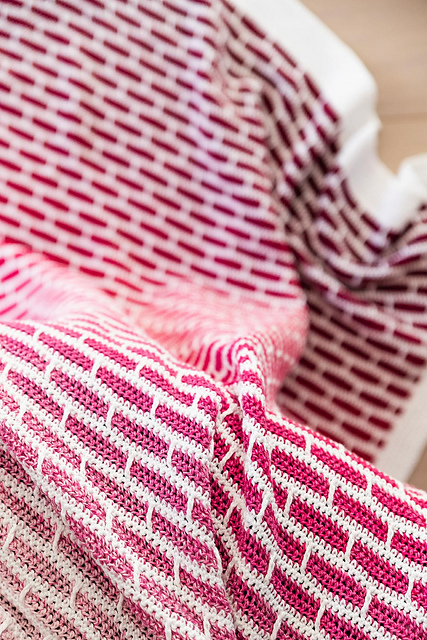 Brickwork baby blanket