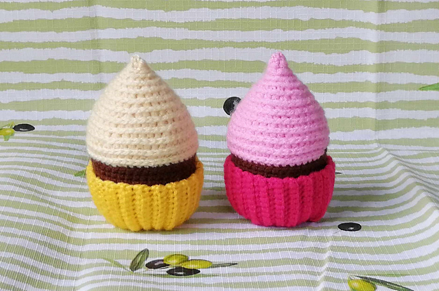 Cupcake mit Buttercreme-Topping