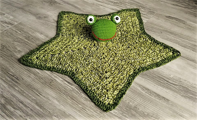 Schmusetuch Frodo, der Frosch