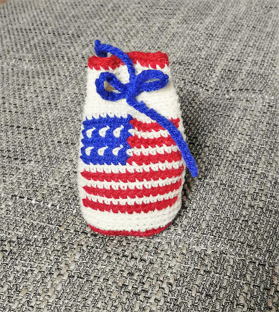 kleiner Geschenkbeutel Fahne USA