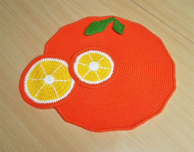 Tischset & Untersetzer 'Orange'