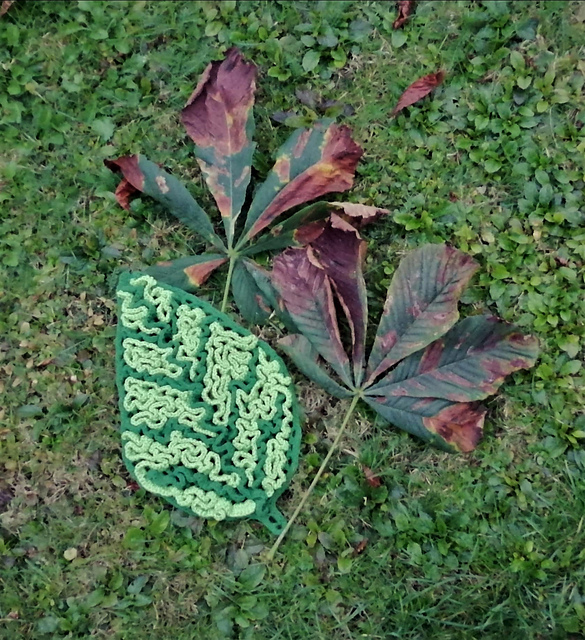 Wiggly-Topflappen Blatt