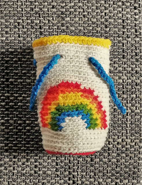 kleiner Geschenkbeutel Regenbogen