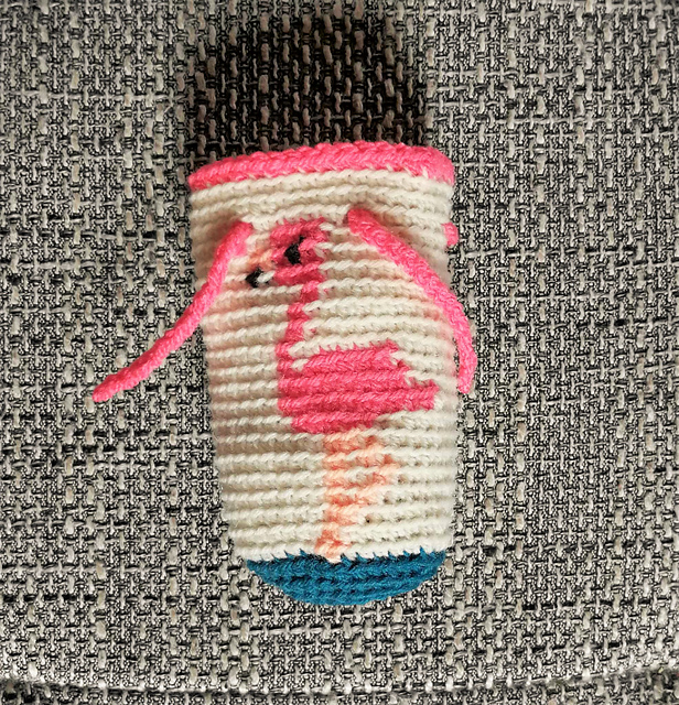 kleiner Geschenkbeutel Flamingo