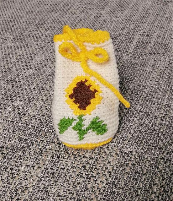 kleiner Geschenkbeutel Sonnenblume