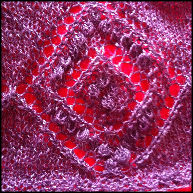 Scarf with Diamond Pattern