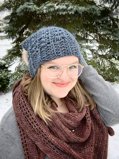 Star Stitch Slouchy Hat