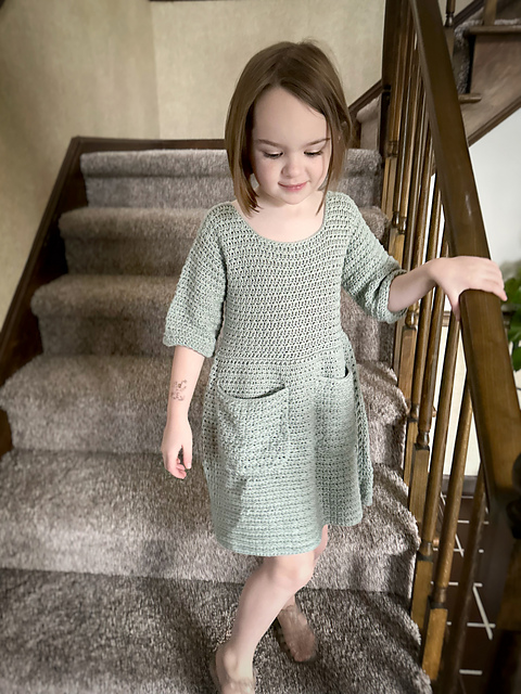Peony Peplum Dress, child