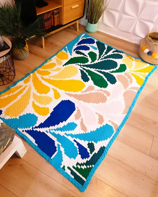 Rainbow Tears C2C blanket