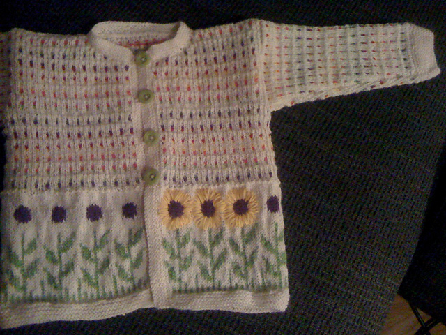 0301 7D Jakke med blomster