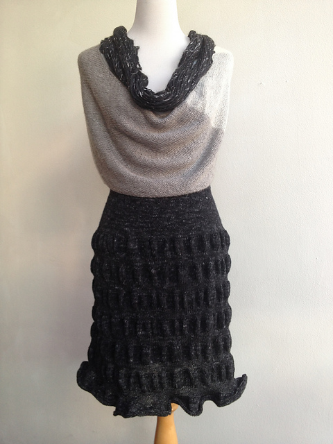 Banded Ruched Skirt