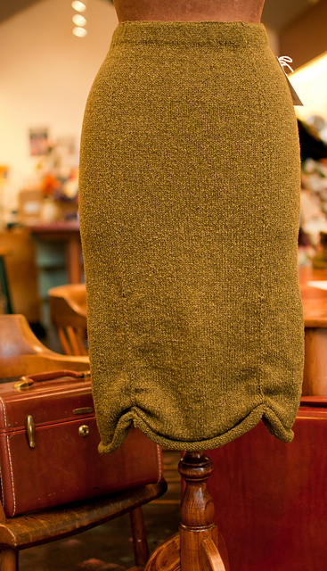 Ruched Pencil Skirt