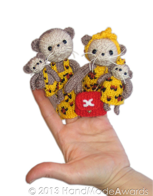 Leopards Family finger Puppets