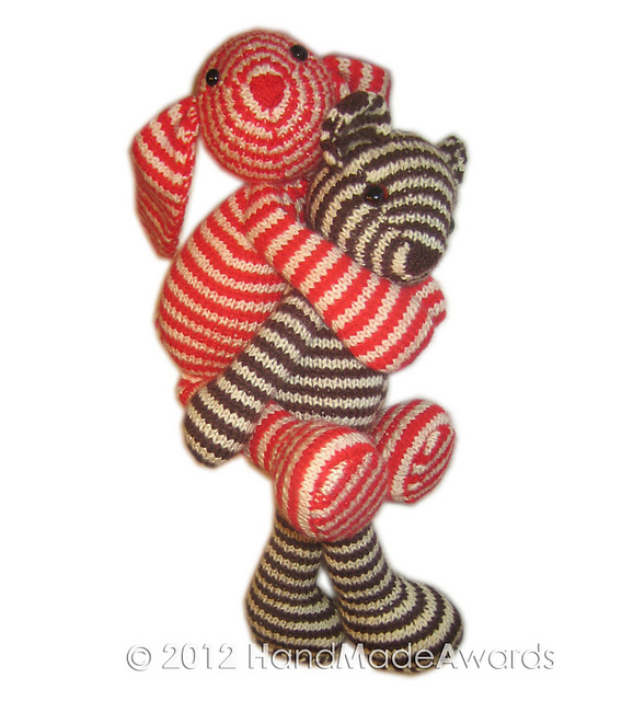 Bonnie CROCHET The striped Bunny 