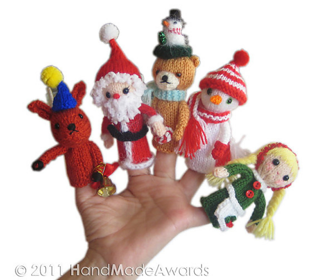 CROCHET Christmas Finger PUPPETS