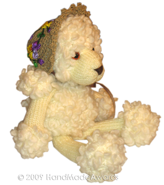 Poodle with Spring Hat