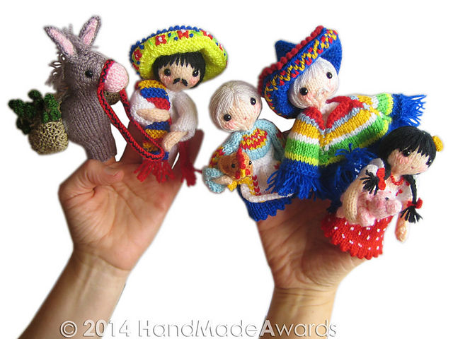 Families of the World MEXICAN FAMILY finger puppets