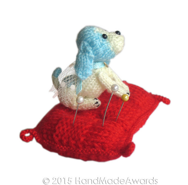 Blue Dog Pincushion