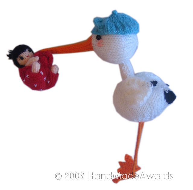Stork with Baby