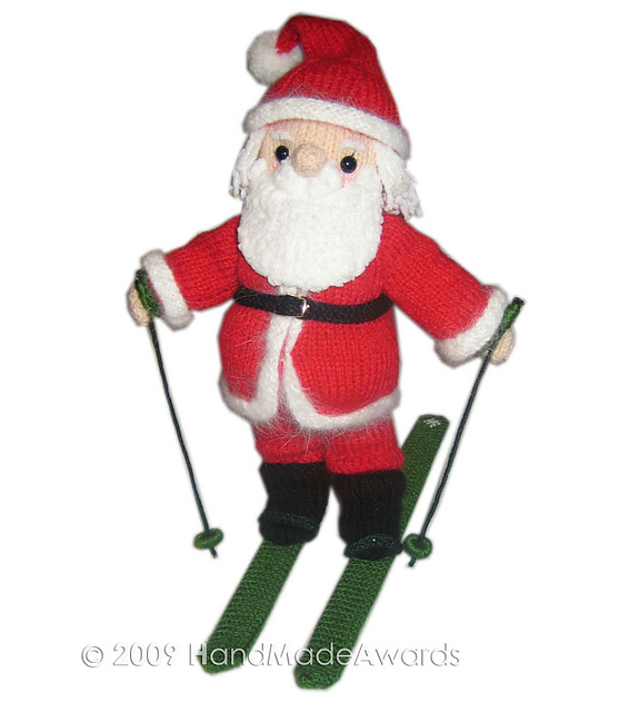Santa Claus with Skis