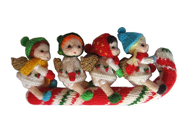 Four little Angels and Candy Cane