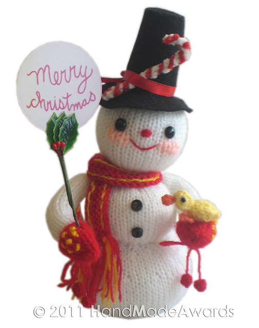 Snowman with Little Duck