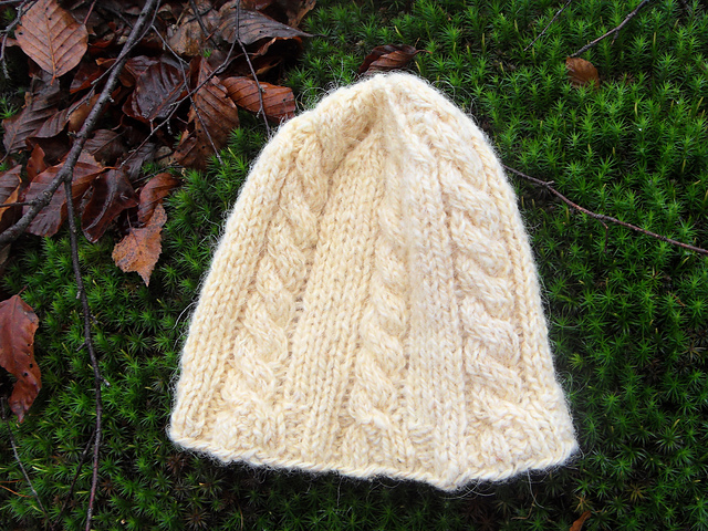 His cable knit hat