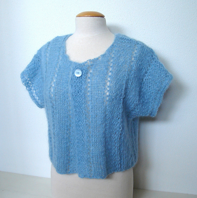 Sleeveless Cropped Cardigan