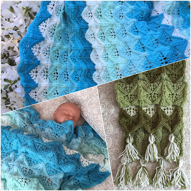 Baby Blue Blanket and Scarf