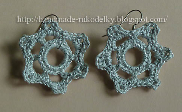 Earrings From Metallic Thread