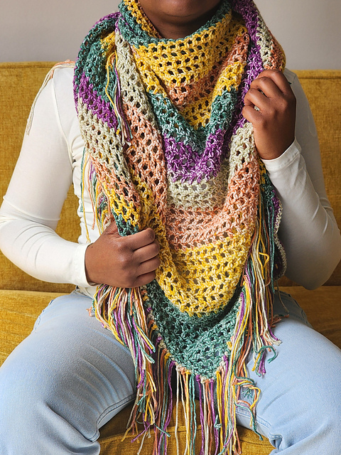 Muriel Mesh Shawl