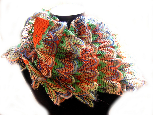 Peacock on Fire Scarf
