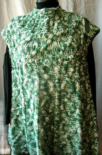 Sleeveless Tunic with Cables