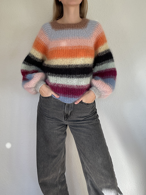 Striped Cloud Sweater
