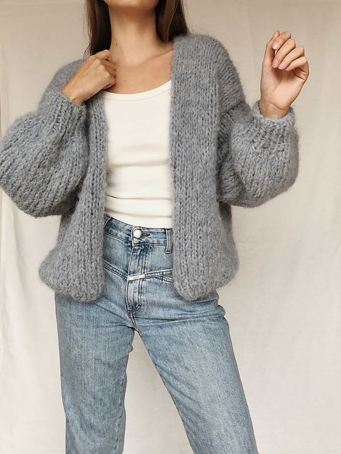 Ravelry: Softie Cardigan pattern by Hannah Kuklinski