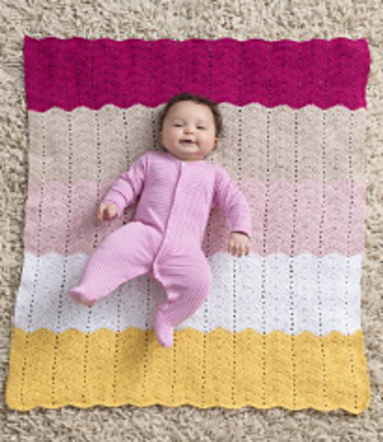 Happy Baby Ripple Afghan