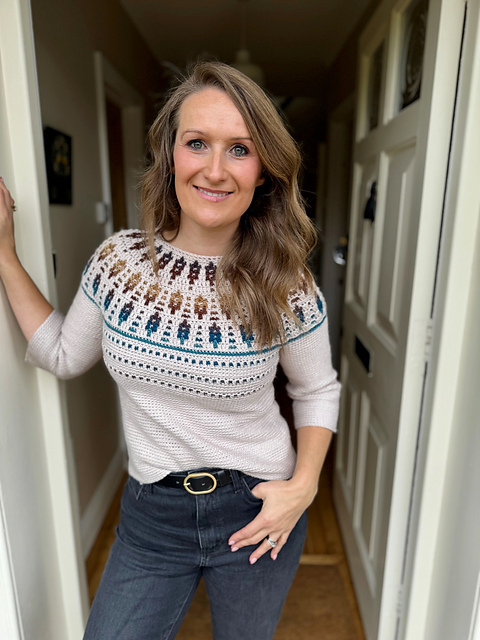 Ravelry: Starlight Mosaic Sweater pattern by Hannah Cross