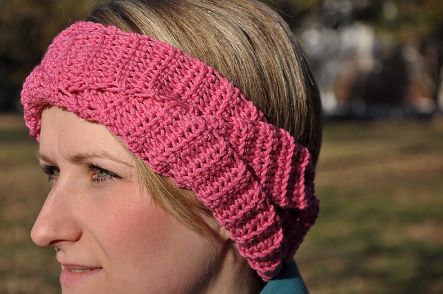 Plaited Pink Headband