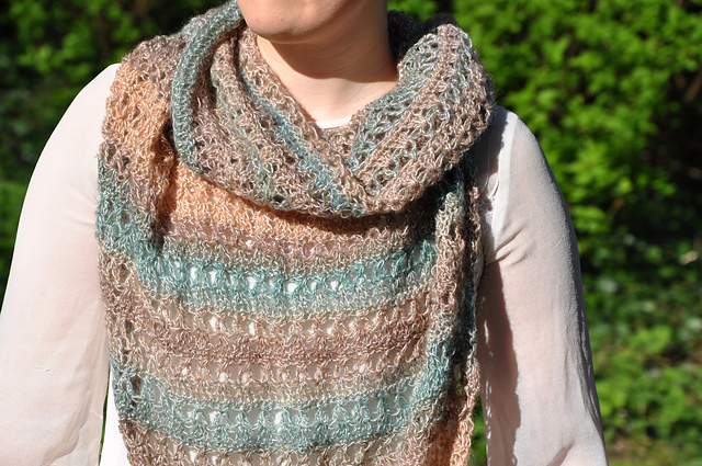 Golden Shimmer Shawl